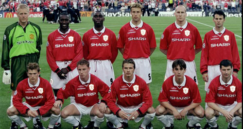 Manchester United 1999 Champions League eleven